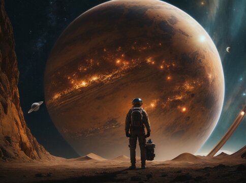 astronaut in space
