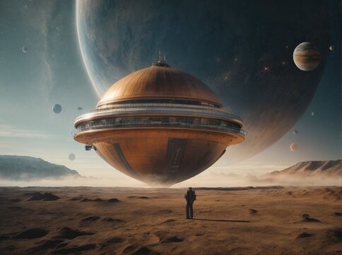 ufo in space
