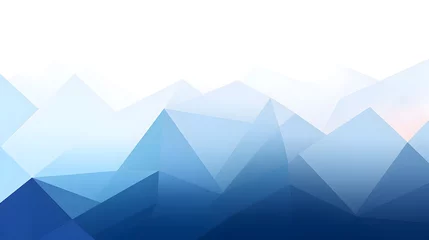 Photo sur Plexiglas Montagnes Abstract blue background with triangles like mountain shapes