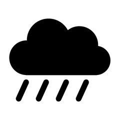 cloud with rain icon