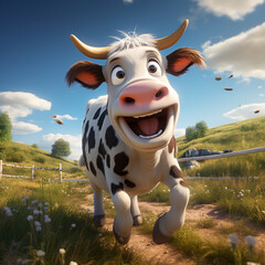 Cute and 3D Movie style animals with character, lovable