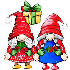 Christmas Gnome Sublimation Design