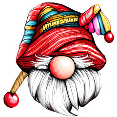 Christmas Gnome Sublimation Design