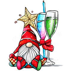 Christmas Gnome Sublimation Design