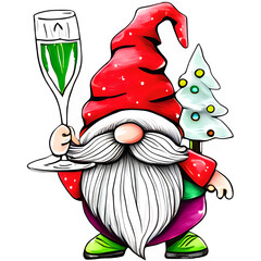 Christmas Gnome Sublimation Design