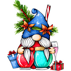 Christmas Gnome Sublimation Design