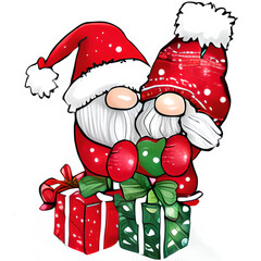 Christmas Gnome Sublimation Design