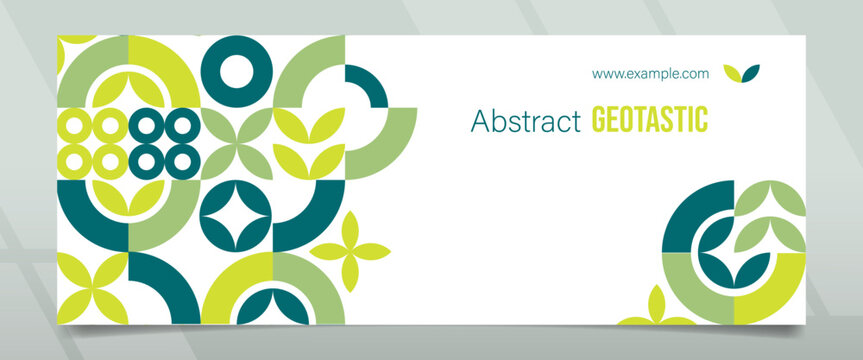 Geotastic Green Farm Right Space Abstract Banner Design