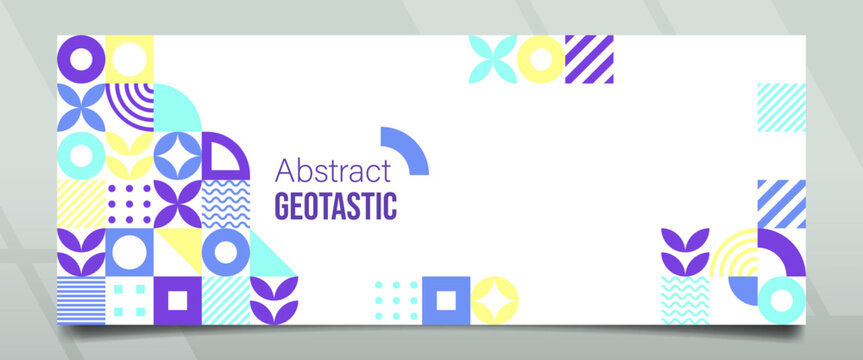 Geotastic Lavender Abstract Banner Design