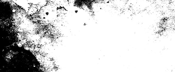 Grunge white and black wall background. Abstract black and white gritty grunge background, Vector background, distressed black texture, distress overlay texture.