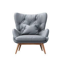 Isolated 3d render armchair projects on white background