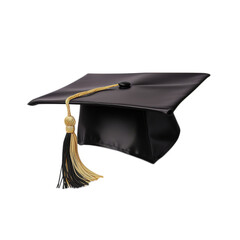 Mortarboard Cap isolated on white background