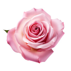 pink rose isolated on clean white backgound