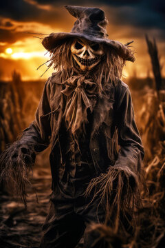 Hanged Straw Man Stock Photo 1214110153