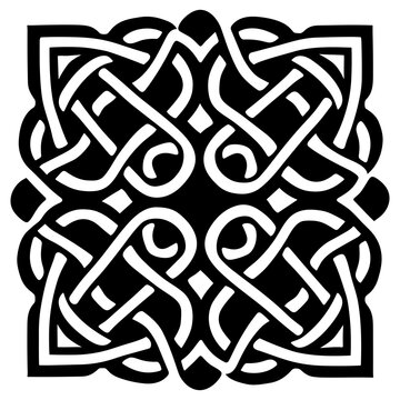Ancient Mythic Celtic Viking Pattern. transparent background. PNG
