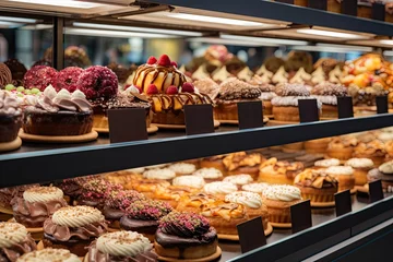Foto op Plexiglas Confectionery department of baking in a supermarket © twilight mist