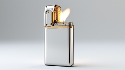  a lighter with a flame coming out of the top of it.  generative ai - obrazy, fototapety, plakaty