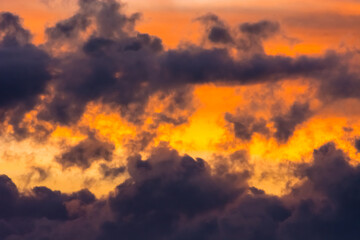 Sky sunset background. Evening sunset sky and the morning sunrise.