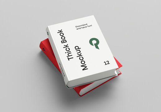 Two Stacked Books Mockup