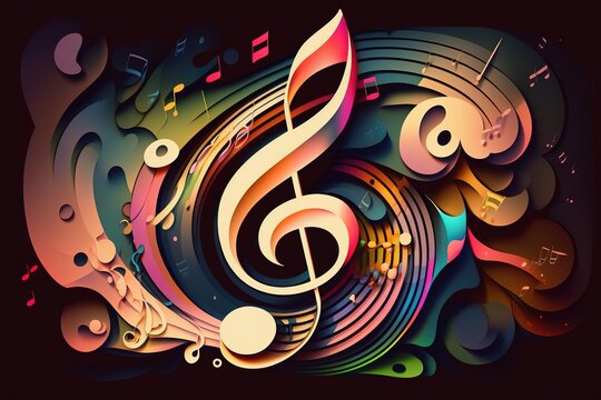 Musical note, beautiful note, music icon