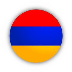 Flaga Armenii Przycisk - obrazy, fototapety, plakaty