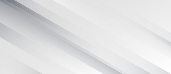 Obraz premium Abstract white and grey background with diagonal lines. Elegant gradient geometric shapes design. Modern futuristic concept. Suit for poster, banner, brochure, card, cover, presentation, web, flyer