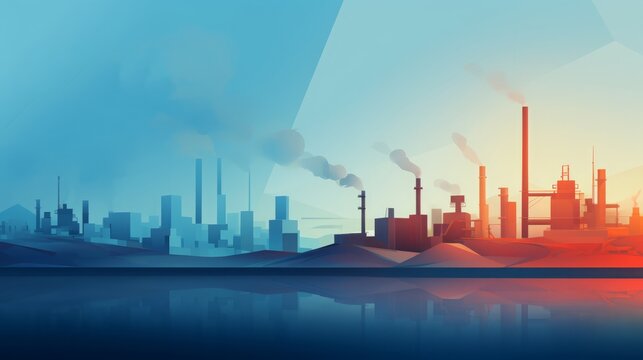 concept: industry background, 16:9, free copy space