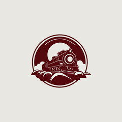 電車のロゴのベクター画像