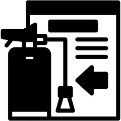 Fire Extinguisher Sign Icon