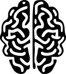 brain icon vector symbol design illustration
