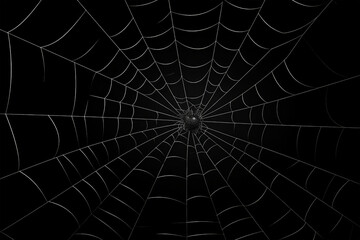 Obraz premium spider web Halloween isolated on white