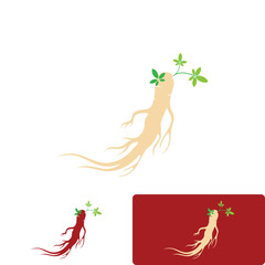 Ginseng vector icon illustration design