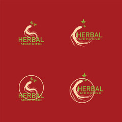 Ginseng vector icon illustration design