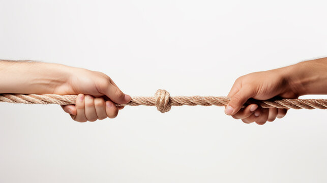 Hands Pulling Rope Image & Photo (Free Trial)