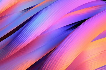 Colorful Zig Zag Feather Wallpaper