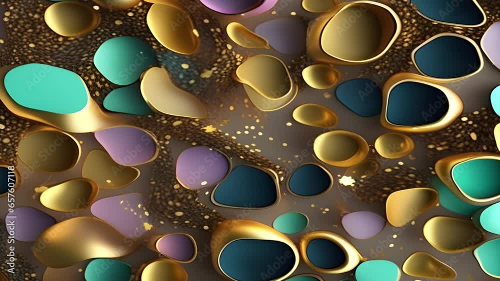 Wall mural abstract colorful holographic animation. multicolor liquid gradient background. beautiful gradient t