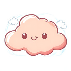 lovely Cloud Illustrations, Generative AI	