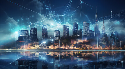 Smart City Evolution: High-Speed Information Hub
