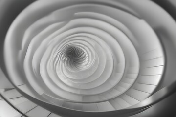 Monochrome Mastery The Spiraling Dance of Light and Shadow by Generative AI




