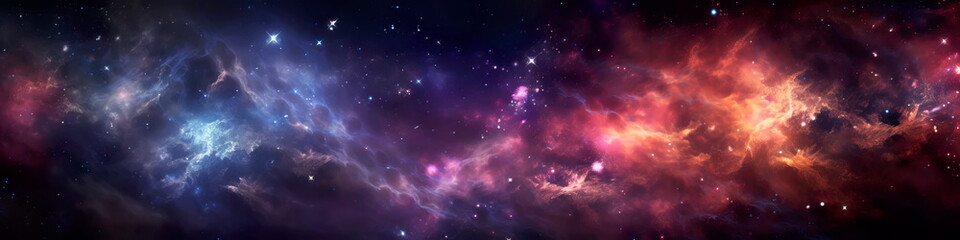 Obraz premium Space background with nebulas and stars.