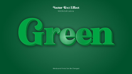 Editable Green Text Effect Style Theme.