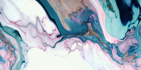 Marble ink abstract art, abstract background. Generative AI