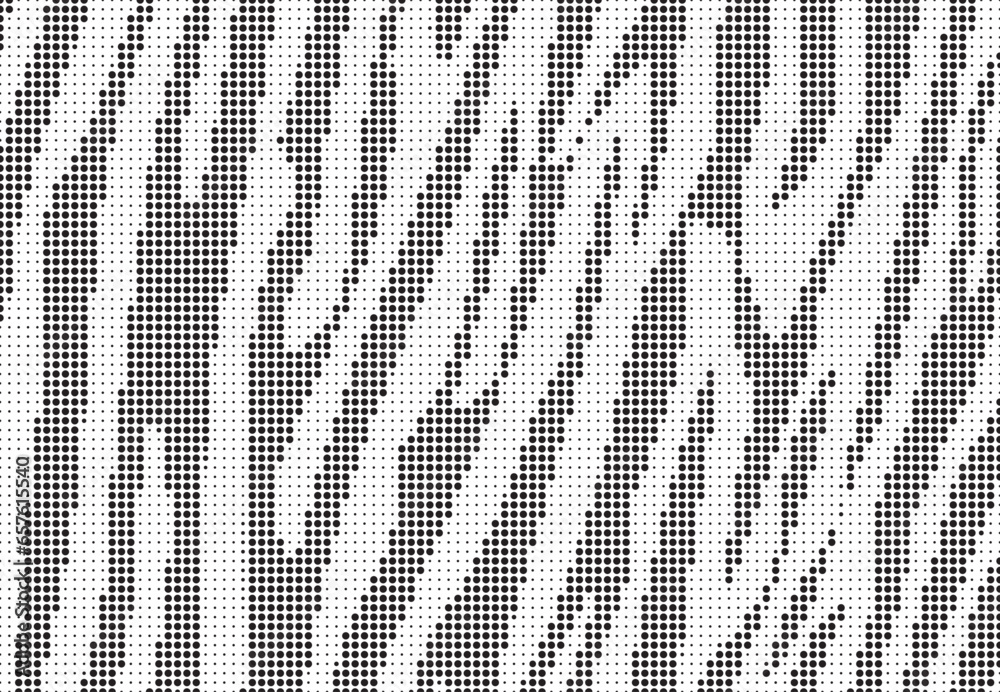 Poster Halftone stripe dot pattern texture. Abstract halftone background. Camouflage dot texture. Dotted vector illustration.