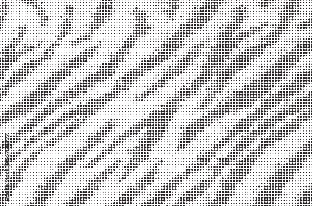 Poster Halftone stripe dot pattern texture. Abstract halftone background. Camouflage dot texture. Dotted vector illustration.