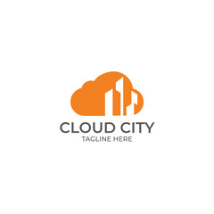 Cloud City Logo Design Vector Template