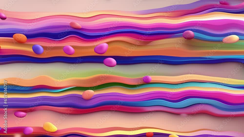 Wall mural abstract colorful holographic animation. multicolor liquid gradient background. beautiful gradient t
