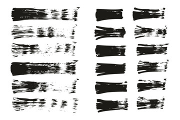 Flat Fan Brush Thin Straight Lines Mix High Detail Abstract Vector Background Mix Set 