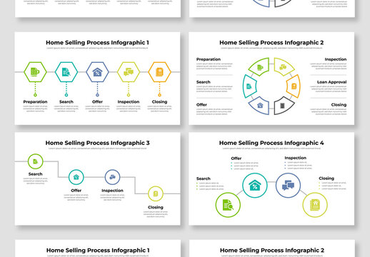 Home Selling Process Infographic Design