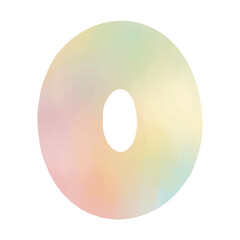 Cute Pastel Watercolor Alphabet A-Z