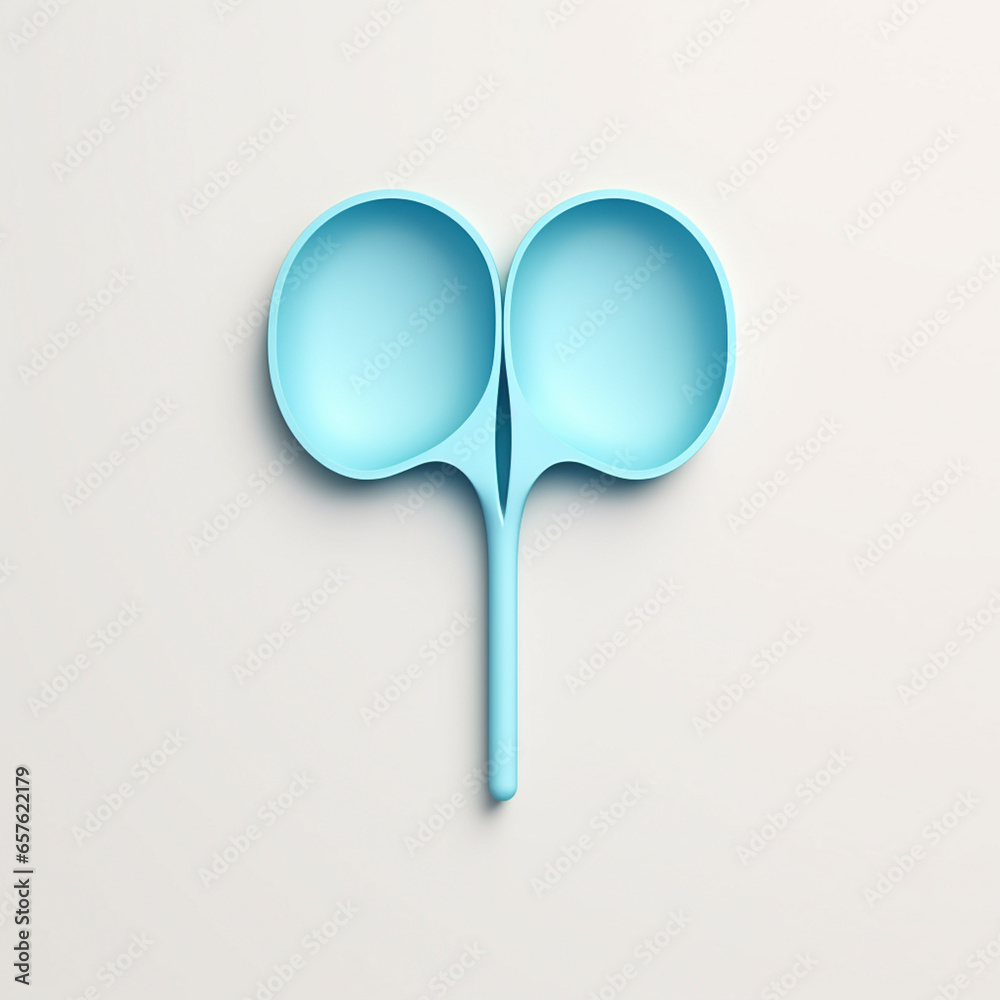 Aufkleber a clean, minimalist representation of a kidney, showcasing its basic form and structure.